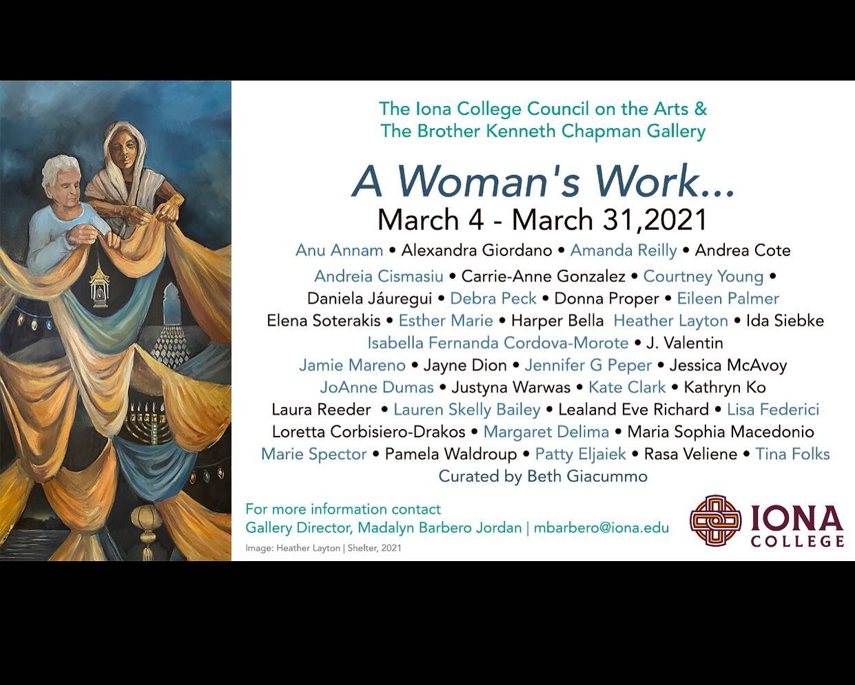Our March exhibiting artist, Ratgrrl is also in:  A Woman&rsquo;s Work&hellip;
March 1- 31, 2021 
Curated By Beth Giacummo 
This exhibition features local, national, and international women working in various media celebrating 
all that is A Woman&r