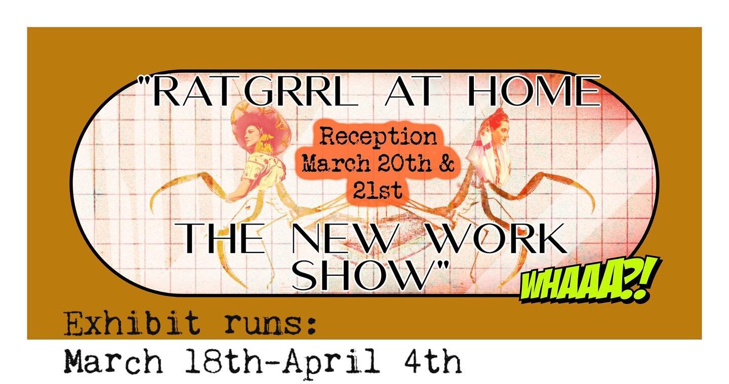 We are excited to have our next artist to exhibit. Muñeca&rsquo;s own Ratgrrl. Ratgrrl at home is an emotional and frustrated look at love, family, country and culture. The exhibit will run 3 weeks into the beginning of April. Don&rsquo;t miss it! #